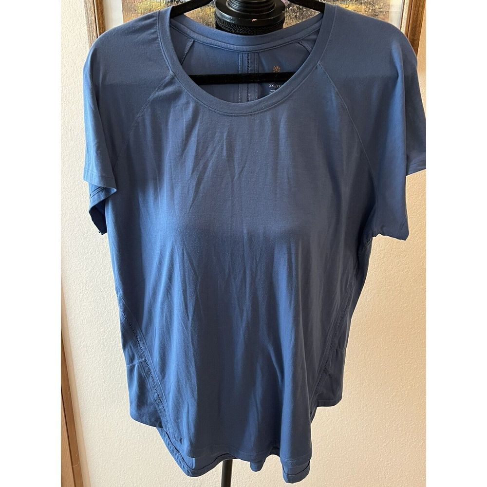 TANGERINE Women's Turkish Blue Shirt XXL Exercise Running Shirt 250